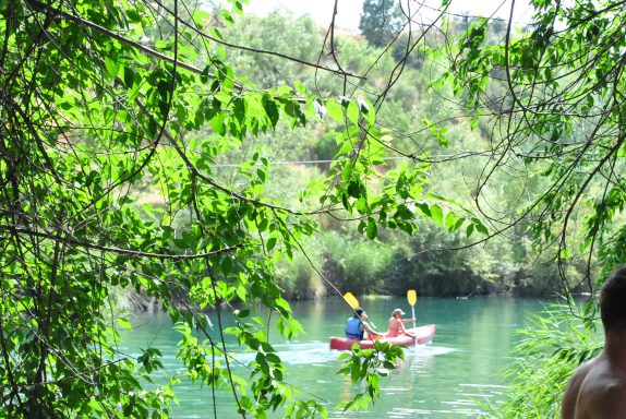 Kayak sobre el rio Tajo